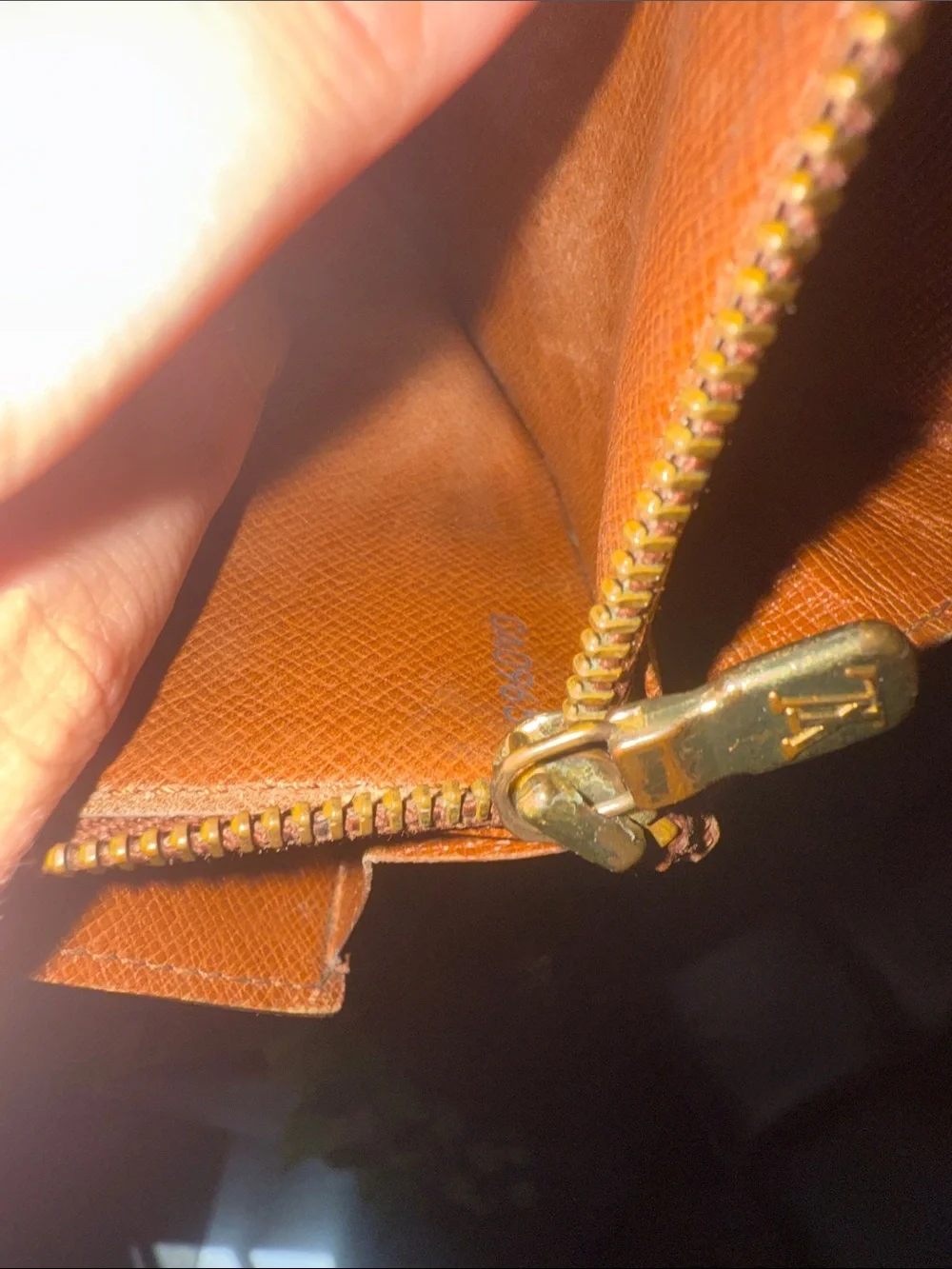 Louis Vuitton Monogram Canvas Flap Wallet - Dark Brown with Gold Hardware